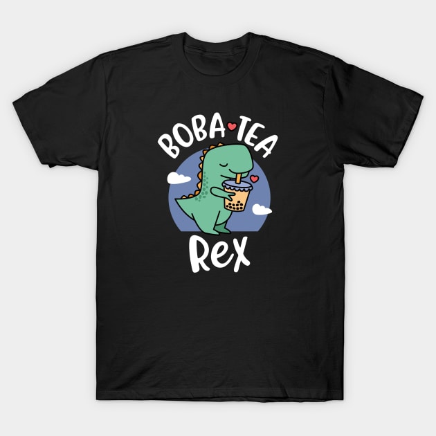 Boba Tea Rex - Cute Funny Bubble Tea T-Shirt by BobaTeaMe